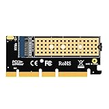 GLOTRENDS PA05 M.2 PCIe NVMe 4.0/3.0 変換アダプター、M.2用 PCI-express 4.0/3.0 x4変換ボード、M.2 スロット、M.2 PCIE SSD（NVMeとAHCI）、PCI-Express X4 フルスピード、2Uサーバーに設置できる