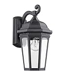 Chloe Lighting CH22019BK16-OD1 'Telsa' Transitional 1-Light Black Outdoor Wall Sconce 16.5' Height [