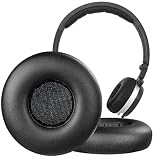 SOULWIT イヤーパッド イヤークッション for AKG Pro Audio K402/K403/K420/K430/K450/K451/K452/Q460/K480 用 オンイヤーヘッドホン 交換パッド AKG エーケージー K24P/K26P/K412P/K414P/K416P 用 ヘッドパッド ノイズアイソレーションフォーム プロテインレザー ブラック
