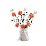 TOPmountain ローズシルクシミュレーション 6-ヘッズ 造花工場 ブライダルウェディング 党事務所 室内装飾 植木鉢を含みません