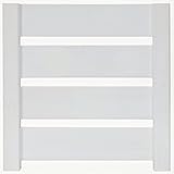 特注ボーダーフェンス匠（横板ラティス）ホワイト色/高さ＋横幅＝合計180cm以内