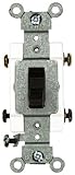 Leviton 1222-S 20 Amp 120/277 Volt Toggle Double-Pole AC Quiet Switch Heavy Duty Grade Grounding Bro