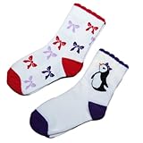 ジンボリー（GYMBOREE)靴下2枚組 女の子用ペンギン&リボン柄ソックス,靴下2枚セット,出産祝いギフトプレゼント,くつ下, [並行輸入品]