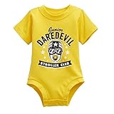 Wry Baby Junior Daredevil Snapsuit 0-6M White by Wry Baby