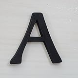 シンプルブラック!　真鍮　大文字アルファベット A