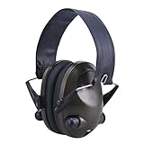 Eleoption 防音イヤーマフ ヘッドホン 聴覚過敏に対応 遮音値27dB 軽量 耐摩素材 持ち運び便利 内蔵マイク 密閉型高音質 狩猟 勉強 騒音対策等様々な用途に対応 (普通-緑)