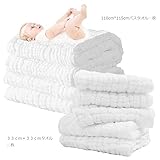 ベビー用 バスタオル 110×115cm＋ ガーゼタオル二枚 33cm×33cm　純綿　赤ちゃん ベビー 出産祝い プレゼント ギフトセット