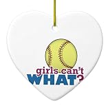 Zazzle Girlsソフトボールセラミックオーナメント Heart ad268146-b2f2-78d0-97c5-2c000e893f40