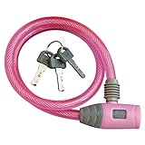 J&C ワイヤー錠 JC-020W-600 P ピンク