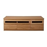 天然木テレビボード 150.5cm幅 ナチュラル色 TE-0005