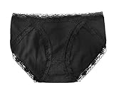 [Arache＼アラチー] レディースショーツ 浅履き ハーフショーツ 綿ストレッチ (M, ブラック)