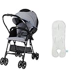 【セット買い】コンビ ベビーカー メチャライト NH グレー (GL) +1秒タオル マルチフィットシート QJ グレー