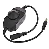 niceeshop 12ボルト2 AmpインラインPWMディマーLEDストリップ用DCジャック、ブラック