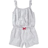 OSHKOSH(オシュコシュ) ストライプロンパース ストライプ ロンパース半袖 7歳【並行輸入】