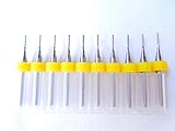 10pcs 超硬 エンドミル (1.0mm)