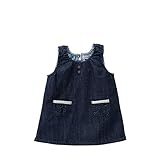 [ミキハウス] MIKIHOUSE 【ミキハウス(ベビー)】 デニムジャンパースカート (70-80cm) 40-1802-847 インディゴブルー