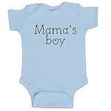 Mama 's Boy Funny Baby Boyボディスーツ幼児 カラー: ブルー