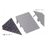 段差スロープ 特殊車両用キャスコーナーH級 150mm段差用左コーナー 30t車まで