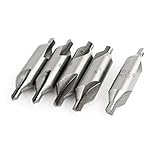 uxcell　センタードリルビット　電子　HSS　長さ64mm　先端直径6mm　5個入り