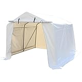 サイクルガレージ 5台用 約幅2400×奥行2400×高さ1800mm 白 テント 倉庫 物置き 屋外収納 ガレージ パイプ倉庫 ガレージテント サイクルテント イージーガレージ バイク 自転車 農機