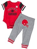 ネブラスカCornhuskers NCAA幼児" Lil ' Champ "ボディスーツ&パンツ衣装セット