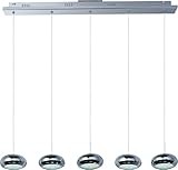 ET2 Lighting 22555 Dial Linear Pendant Fixture, Polished Chrome Finish, 34 by 3.75-Inch [並行輸入品]