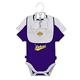 NBA新生児" Team Awesome " 2piece Onesie、よだれかけ& Bootieセット グレイ
