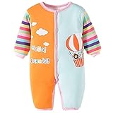 新生児肌着 ベビー服 女の子 カバーオール 防寒着 赤ちゃん 長袖 厚手 前開き 秋冬 出産準備 出産祝い 動物柄 3-6ヶ月