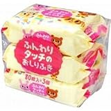 厚手タイプ！ 水分もしっかり 赤ちゃんのデリケートなお肌にノンアルコール・無香料 ふんわりタッチのおしりふき 80枚×3コパック 48入り（2合）