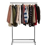 アイリスプラザ ハンガーラック パイプハンガー シングル 幅105.5㎝ 耐荷重140kg ブラック CW3001-T5 丈夫 高耐荷重