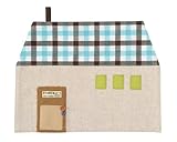 丸和貿易 【ハウス型のデザインが可愛い】 ランドネール ティーマット ギンガムチェック