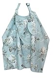 Premium Breathable Cotton Floral Nursing Cover with A String Bag, by MommyDaddy&Me, Spring Breeze by