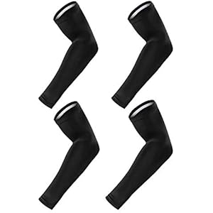 MYMH アームカバー 腕カバー 冷感カバー両腕用 4枚組 無地 吸汗速乾 滑り止め UPF50+ UV対策 日焼け止めカバー 紫外線対策 スポーツ活動用【男女兼用】 【4枚組】