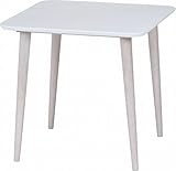 不二貿易 ダイニングテーブル エクレア 75×75cm ホワイト 96829