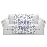 ブランケットウルトラソフトFuzzy 4サイズ！DIANOCHEデザインからZara MartinaフローティングHearts Love Home Decor Unique Designer芸術的スタ