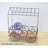 アイアンとウッド ミニ ワゴンラック 37cm