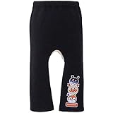 2016年 秋冬 アンパンマン ロング丈 ミニ裏毛 丸マチ モンキーパンツ ANPANMAN ブラック◇80cm