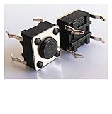 10PCSの6x6x4.5mmミニチュアマイクロスイッチPCBモメンタリ触覚タクトスイッチボタン