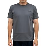 [ルコックスポルティフ] 半袖 Tシャツ インナー 吸汗速乾 ストレッチ ワンポイント ランニング トレーニング メンズ CHC (QMMTJA30Z) M
