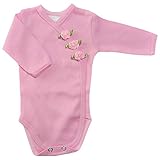 【未熟児】【低出生体重児】【早産児】【NICU】用　ベビー服：長袖ロンパース ローズ