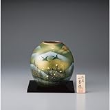 九谷焼　金箔木立に双鶴　７号花瓶 １３１０６２