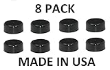 新しいフェンスポストプラスチック製キャップブラック8個パック3.5 ( 3 1 / 2 )圧力扱われ木製Made in USA