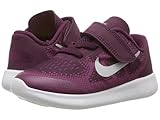 (ナイキ) NIKE キッズランニングシューズ・・スニーカー・靴 Free RN 2017 (Infant/Toddler) Bordeaux/Metallic Silver/Tea Berry 4 