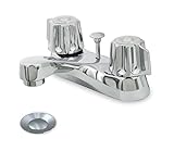 Everflow 17142-NL 2 Handle Lavatory Faucet W/ Brass Pop/Up(Gerber) - Lead Free [並行輸入品]