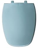 Bemis 1240205 024 TOILET SEAT WITH Eljerエンブレム細長い閉じたフロントプラスチック、Twilightブルー
