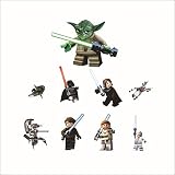 Fange Cartoon Yoda Star Wars Wall Graphic Decal Sticker for Home Kids Game Room Art Nursery Decor Re