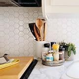 ピール&スティック3d壁タイルで六角ホワイト( 4シート) Easy Backsplash DIYのホーム改善