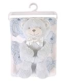 Stephan Baby Gift-to-Go Plush Pot-Bellied Bear and Plush Blanket Set, Blue by Stephan Baby