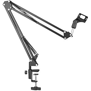 マイクスタンド Sanyi マイクアーム マイクホルダー デスクアーム式 生放送 実況 カラオケ 音声入力 収録用