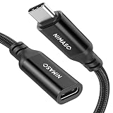 【2本セット】NIMASO USB Type C 延長ケーブル 【1m+1m usb-c 延長 USB 3.1 Gen2(10Gbps) 高速データ転送 5A急速充電】 タイプC 延長コード usb-c 変換iPhone16/15シリーズ、 iPad mini6 (2021)、iPad Pro、MacbookAir